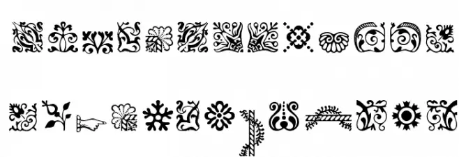 CaslonOrnamentsSSK Fuentes MINÚSCULAS
