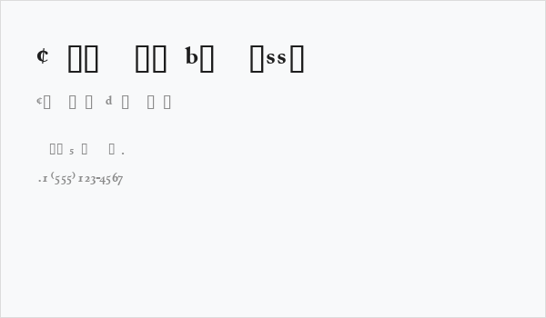 CaslonProBlackSSK Business Card