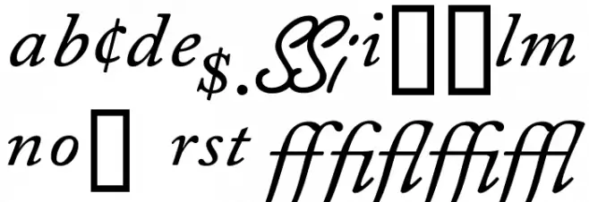 CaslonProSSK Italic Schriftart Groß
