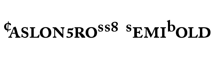 CaslonProSSK SemiBold  Fuentes Gratis Descargar