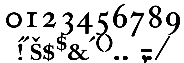 CaslonProSSK SemiBold Font OTHER CHARS