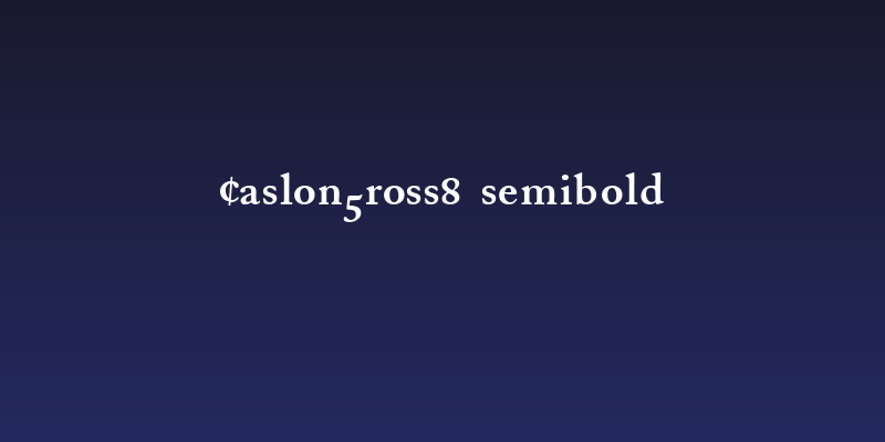 CaslonProSSK SemiBold Social Header
