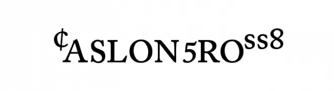 CaslonProSSK  免费字体下载
