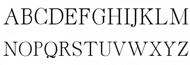 CaslonRoman フォント 大文字