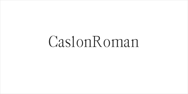 CaslonRoman Logo