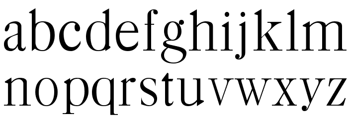 CaslonRoman Font LOWERCASE
