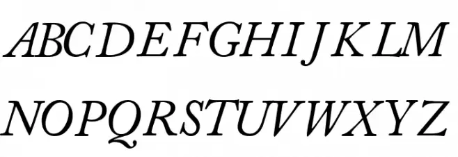CaslonSSK Italic Schriftart Groß