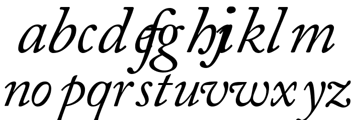 CaslonSSK Italic Font LOWERCASE