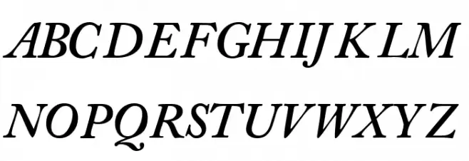 CaslonSSK SemiBoldItalic Schriftart Groß
