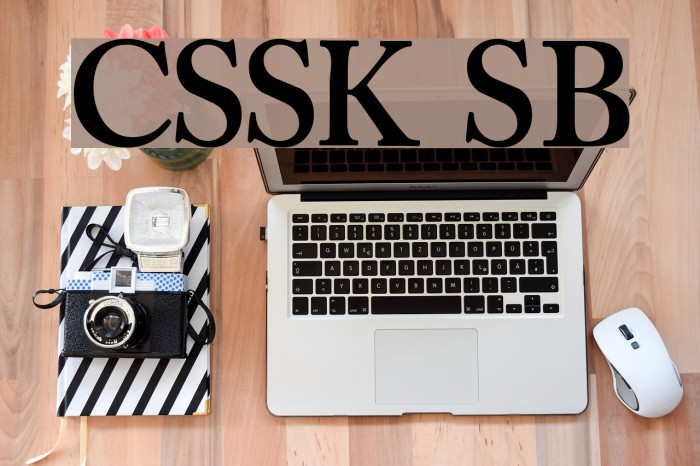 CaslonSSK SemiBold Font examples