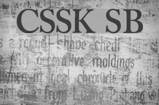 CaslonSSK SemiBold Font examples