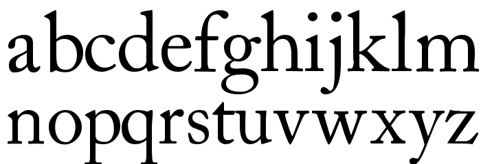 CaslonSSK Font LOWERCASE