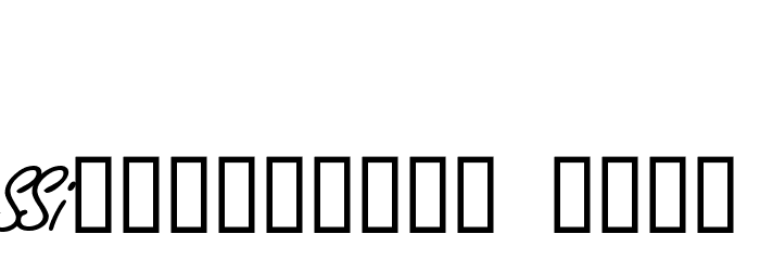 CaslonSwashBlackSCapsSSK Italic Font OTHER CHARS