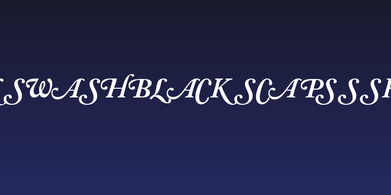 CaslonSwashBlackSCapsSSK Italic Social Header