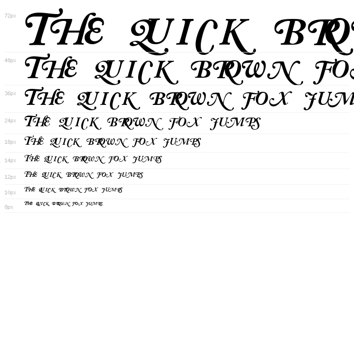 CaslonSwashBlackSCapsSSK Italic Waterfall