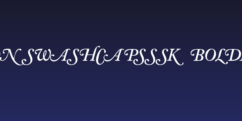 CaslonSwashCapsSSK BoldItalic Social Header