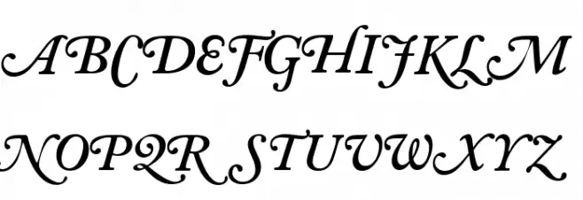CaslonSwashCapsSSK SemiBoldItalic 字体 大写