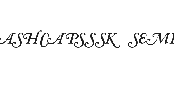 CaslonSwashCapsSSK SemiBoldItalic Logo