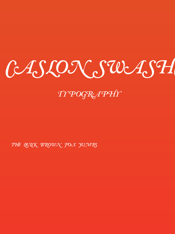 CaslonSwashCapsSSK SemiBoldItalic Poster