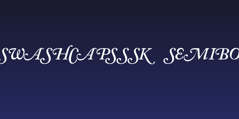 CaslonSwashCapsSSK SemiBoldItalic Social Header
