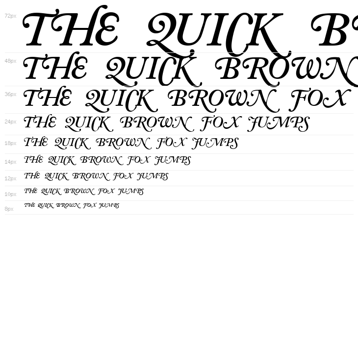 CaslonSwashCapsSSK SemiBoldItalic Waterfall