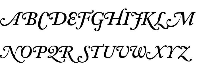 CaslonSwashCapsSSK SemiBoldItalic Font LOWERCASE