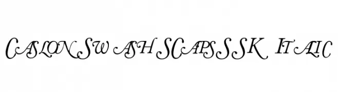 CaslonSwashSCapsSSK Italic  नि: शुल्क फ़ॉन्ट्स डाउनलोड