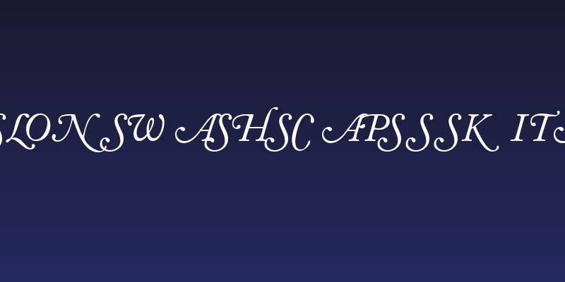 CaslonSwashSCapsSSK Italic Social Header