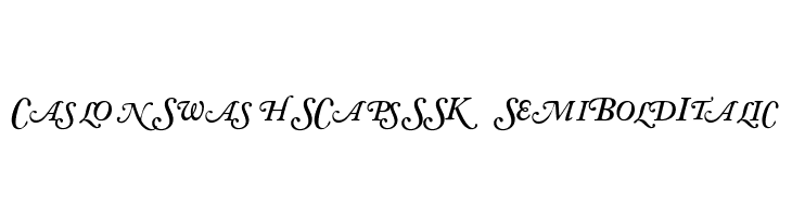 CaslonSwashSCapsSSK SemiBoldItalic Font