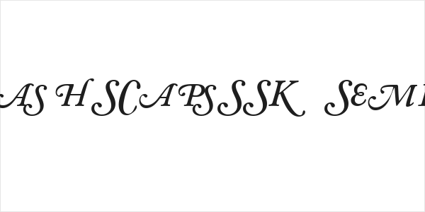 CaslonSwashSCapsSSK SemiBoldItalic Logo