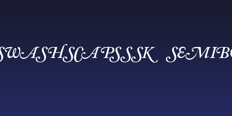 CaslonSwashSCapsSSK SemiBoldItalic Social Header