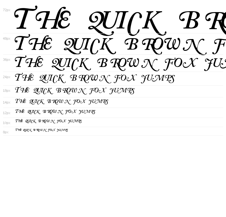 CaslonSwashSCapsSSK SemiBoldItalic Waterfall