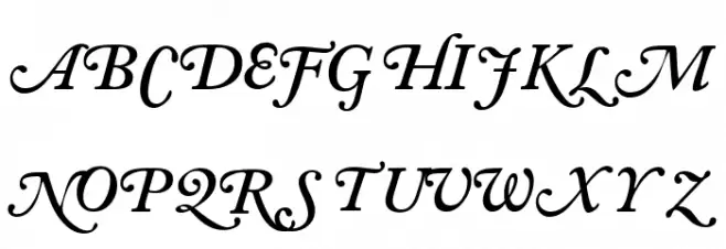 CaslonSwashSCapsSSK SemiBoldItalic Schriftart Kleinbuchstaben