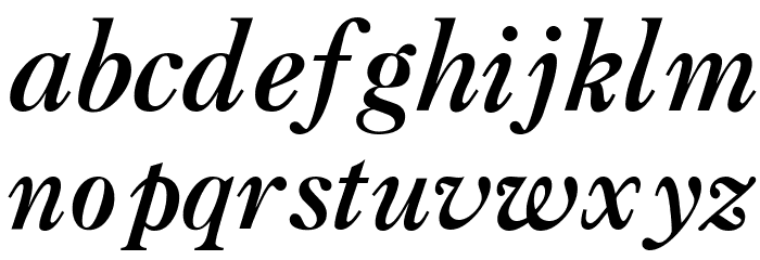 CaslonThreeSSK Italic Font LOWERCASE