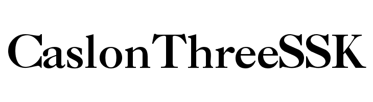 CaslonThreeSSK Font