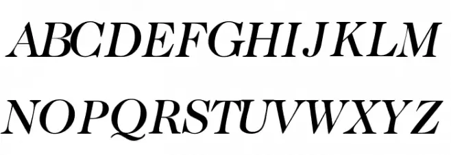 CaslonTwoMediumSSK Italic फ़ॉन्ट अपरकेस