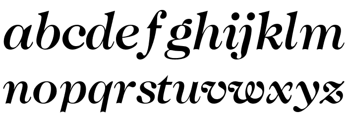 CaslonTwoMediumSSK Italic Font LOWERCASE
