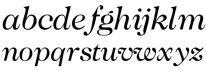 CaslonTwoSSK Italic Font LOWERCASE