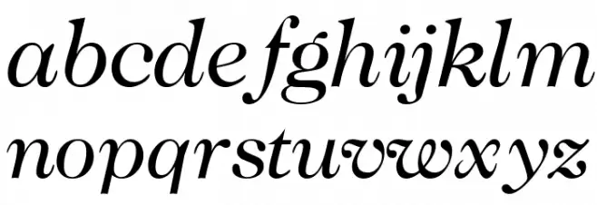 CaslonTwoSSK Italic फ़ॉन्ट लोअरकेस