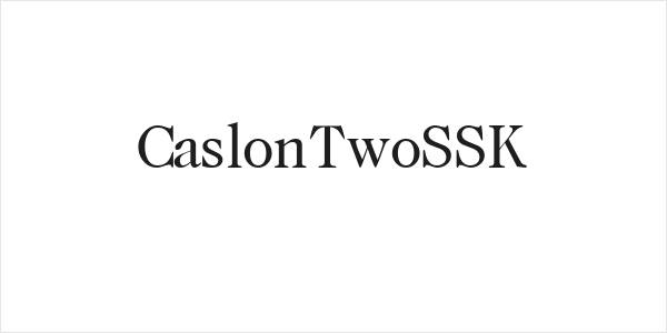 CaslonTwoSSK Logo