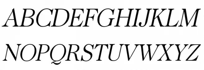 CaslonUT LightItalic Caratteri MAIUSCOLE