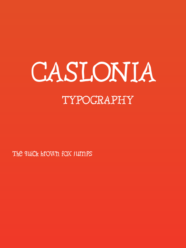 Caslonia Poster