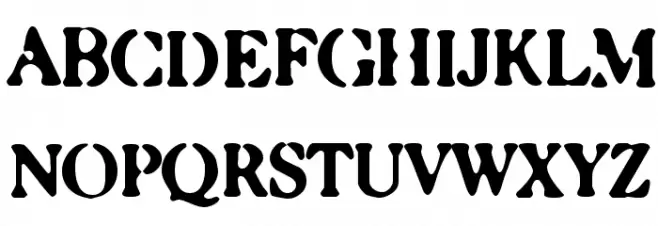 Caslonostrate Schriftart Groß