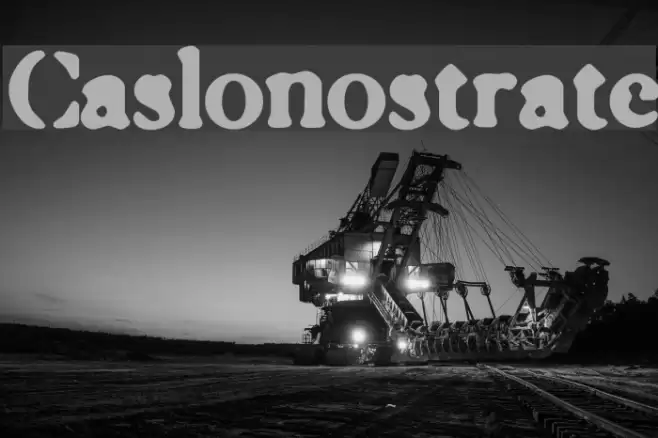 Caslonostrate Font examples