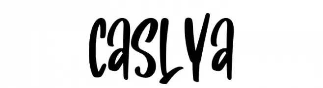Caslya  フリーフォントのダウンロード