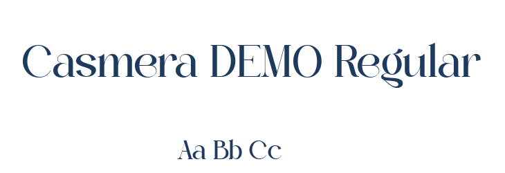 Casmera DEMO Regular Font Preview