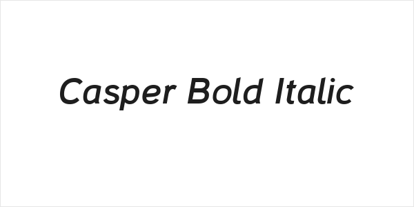 Casper Bold Italic Logo