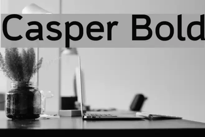 Casper Bold Font examples