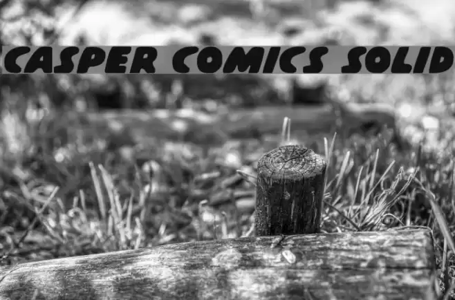 Casper Comics Solid Schriftart examples