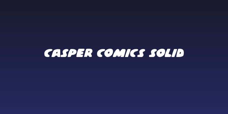 Casper Comics Solid Social Header